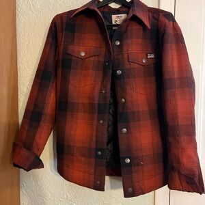 Justin Red and Black Plaid Jacket